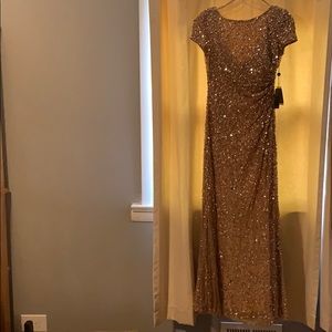 Adrianna papell sequin gown